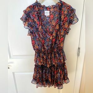 Misa floral ruffle dress.